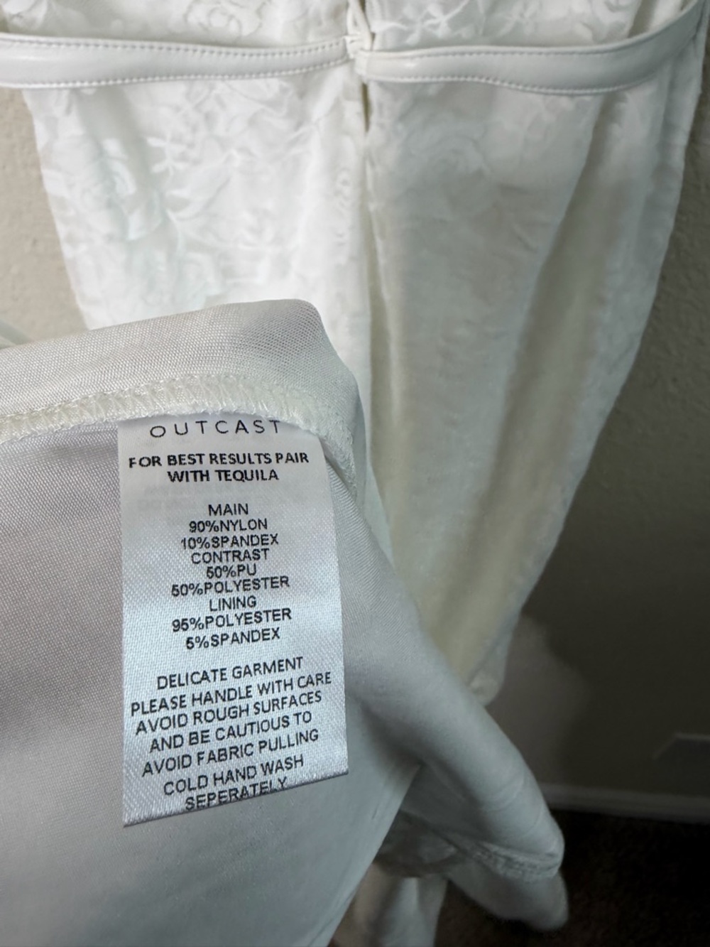 NWT Outcast Lux Maxi Dress White Lace Up Corset Women’s Size L - Picture 7 of 10